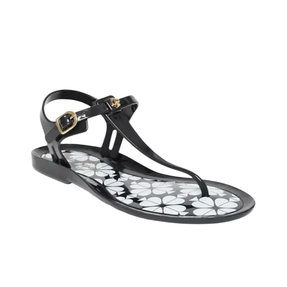 Kate Spade New York Tallula Jelly Thong Sandals 9 Black